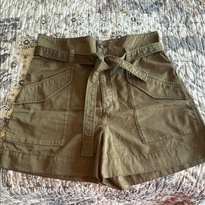 Rag & Bone High Waist Green Shorts